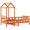 vidaXL Kinderbed met huisje massief grenenhout wasbruin 80x200 cm