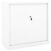 vidaXL Roldeurkast 90x40x90 cm staal wit