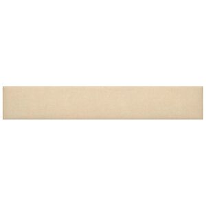 vidaXL Wandhoofdbord 12 st 90 x 15 cm Cr&egrave;me Stof