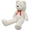 vidaXL Teddybeer XXL 135 cm zacht pluche wit