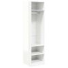 vidaXL Kledingkast 50x50x200 cm bewerkt hout hoogglans wit