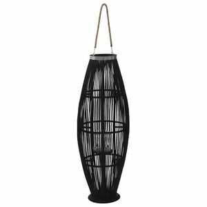 vidaXL Lantaarnhouder hangend 95 cm bamboe zwart