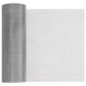 vidaXL Gaas Scherm 20 x 500 cm 30 Mesh RVS 201 Zilverkleurig