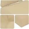 vidaXL Buiten bankkussen 2 pcs Beige Polyester