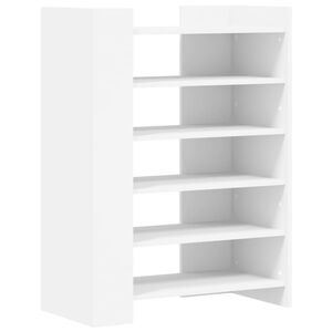 vidaXL Schoenenkast 74,5x37,5x100 cm bewerkt hout wit