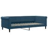 vidaXL Slaapbank met onderschuifbed 90x200 cm fluweel blauw