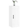 vidaXL Wandkast 34,5x34x90 cm bewerkt hout hoogglans wit