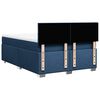 vidaXL Boxspring met matras stof blauw 140x190 cm
