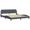 vidaXL Bedframe "Dover" 180x200 cm fluweel donkergrijs