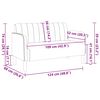 vidaXL Loveseat bank 109 cm fluweel wijnrood