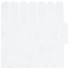 vidaXL Veer Tegel 10 pcs Wit 30 x 30 cm Polyurethaan en PET