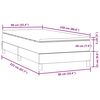 vidaXL Boxspring met matras fluweel donkergroen 90x220 cm