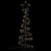 vidaXL LED-kerstboom met kerstballen 100 LED's warm wit 150 cm