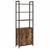 vidaXL Boekenkast 6-laags 60 x 24 x 161 cm Bewerkt hout Gerookt eiken