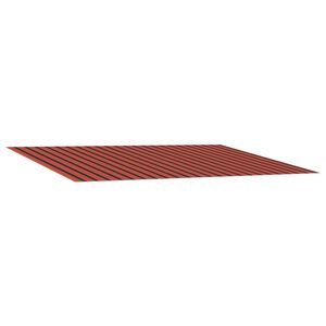 vidaXL Vervangingsdoek voor zonnescherm Oranje en Bruin 300 x 250 cm