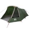 vidaXL Tunneltent met dak met opslag Groen en Wit 328 x 228 x 115 cm