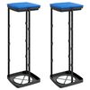 vidaXL Vuilniszakhouders 2 st 120 L PP zwart en blauw