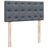 vidaXL Ottoman bed met matrassen en LED's 200x200cm fluweel