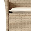 vidaXL 9-delige Tuinset met kussens poly rattan en acaciahout beige