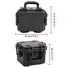 vidaXL Flightcase draagbaar 30x24,5x20 cm PP zwart