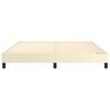 vidaXL Boxspring bed kunstleer cr&egrave;mekleurig 160x200 cm