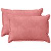 vidaXL Kussensloop 2 pcs HOUTEN Roze 40 x 60 cm Fluweel