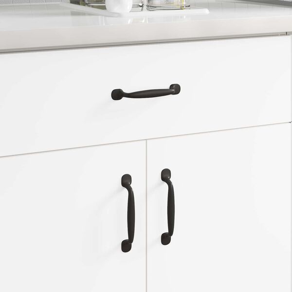 vidaXL Meubelhandgreep 12 pcs Zwart 130 x 19,4 x 22,3 mm Aluminium