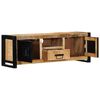 vidaXL Tv-meubel 100x30x35 cm massief ruw mangohout