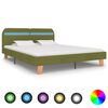 vidaXL Bedframe met LED zonder matras 150x200 cm groen