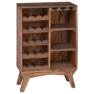 vidaXL Rek Bruin 60 x 30 x 90 cm Massief Gerecycled Hout