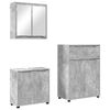 vidaXL Badkamermeubelset 3 st Beton Grijs 72,5 x 36,5 x 100 cm