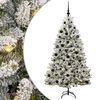 vidaXL Kunstkerstboom 180 cm 300 LED's Warmwit PVC en staal