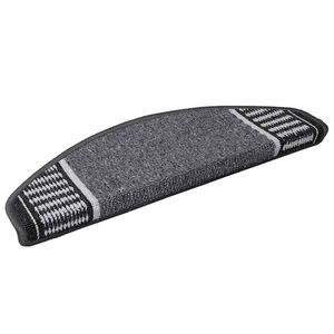 vidaXL Zelfklevende Trapmatten 15 st 65 x 21 x 4 cm Non-Slip Antraciet