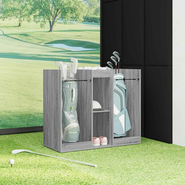 vidaXL Golfkast Effen Grijs Sonoma 102 x 45 x 85,5 cm