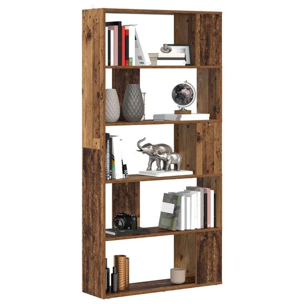 vidaXL Boekenkast Oudhout 80 x 24 x 159 cm Bewerkt hout