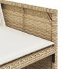 vidaXL 11-delige Tuinset met kussens poly rattan beige