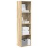 vidaXL Boekenkast 40x30x152 cm bewerkt hout sonoma eikenkleurig