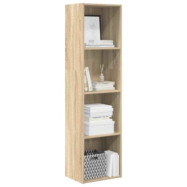 vidaXL Boekenkast 40x30x152 cm bewerkt hout sonoma eikenkleurig