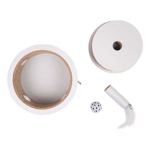 DISTRICT70 Kattenspeelgoed FIESTA karton wit en bruin