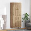 vidaXL Highboard Artisan Eiken 69,5 x 34 x 180 cm Bewerkt hout