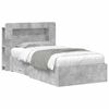 vidaXL Bedframe met opslag Betongrijs 75 x 190 cm Bewerkt hout