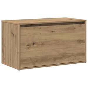 vidaXL Halbankje 80x40x45 cm bewerkt hout artisanaal eikenkleur