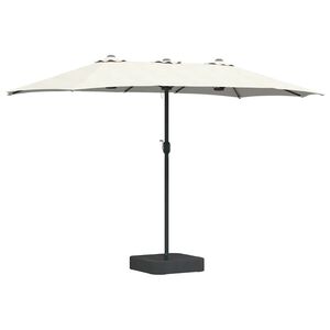 vidaXL Tuinparasol 385 x 209 x 244 cm Polyester en staal Zand