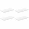 vidaXL Wandschappen zwevend 4 st 50x23x3,8 cm MDF hoogglans wit