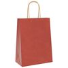 vidaXL Papieren zakken 50 st met hengsels 21x11x28 cm rood