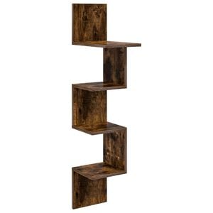 vidaXL Wandplank Muurmontage Bruin 32 x 21 x 107 cm Bewerkt hout