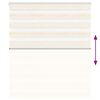 vidaXL Zebra rolgordijn 105x150 cm stofbreedte 100,9 cm marmerbeige