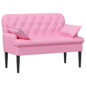 vidaXL Loungebank met knopencomfort Roze 111 x 68 x 80 cm Stof