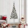vidaXL Kerstboom met 300 LED met standaard Wit 180 cm PE en staal