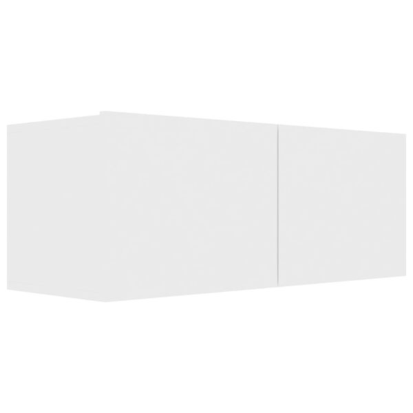 vidaXL 4-delige Tv-meubelset bewerkt hout wit